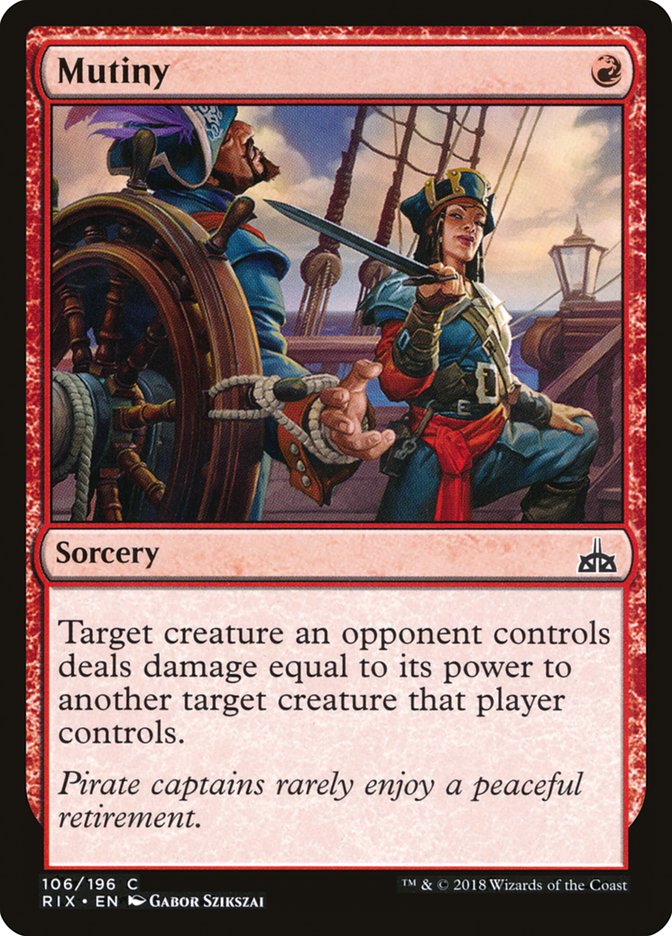 {C} Mutiny [Rivals of Ixalan][RIX 106]