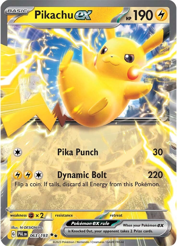 [PKM-R] Pikachu ex (063/193) [Scarlet & Violet: Paldea Evolved]