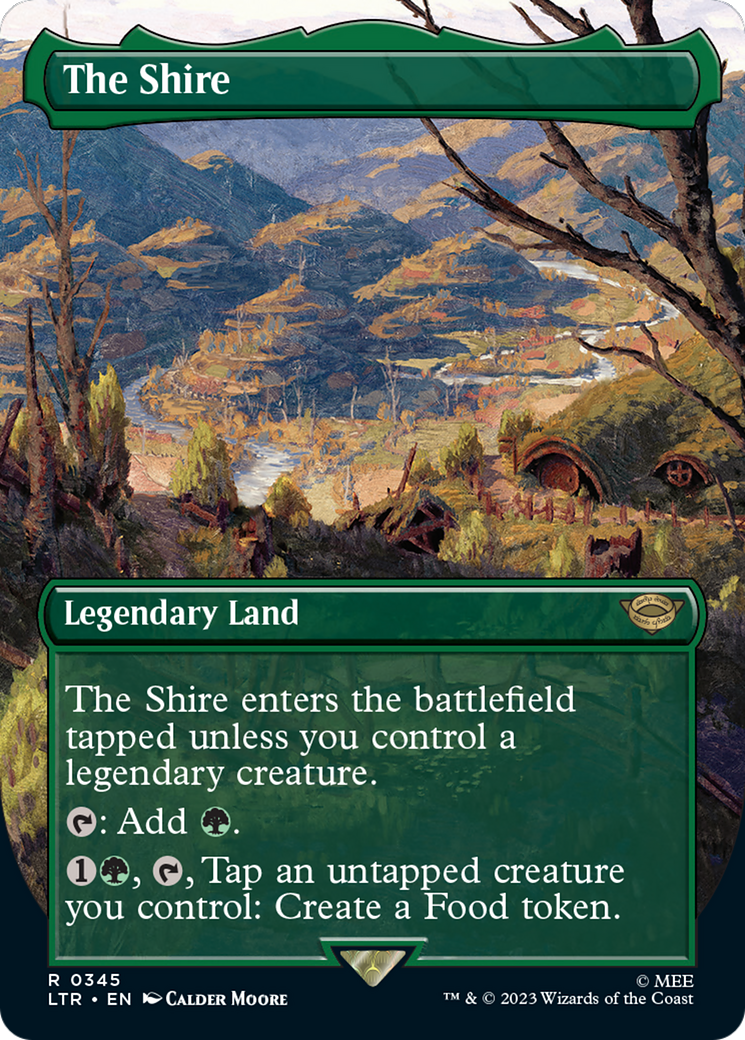 {R} The Shire (Borderless Alternate Art) [The Lord of the Rings: Tales of Middle-Earth][LTR 345]