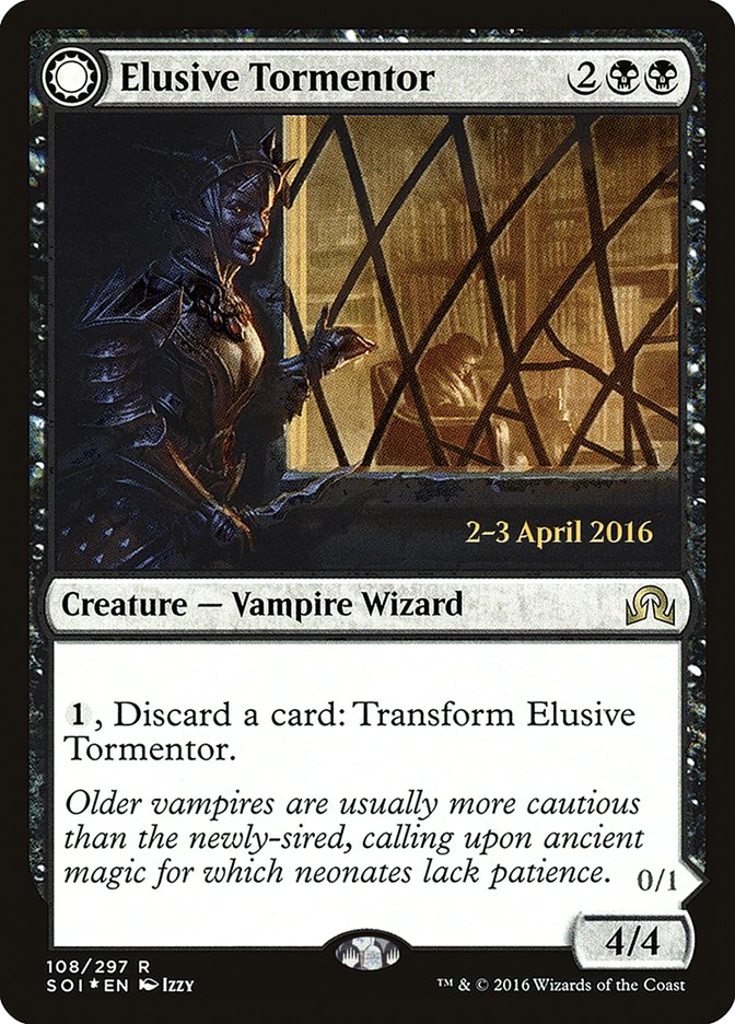 {R} Elusive Tormentor // Insidious Mist [Shadows over Innistrad Prerelease Promos][PR SOI 108]