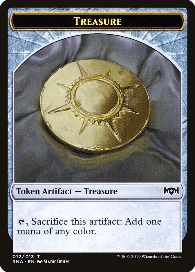 {T} Treasure Token [Ravnica Allegiance Tokens][TRNA 012]