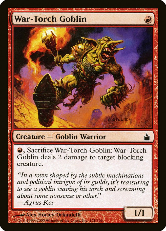 {C} War-Torch Goblin [Ravnica: City of Guilds][RAV 151]