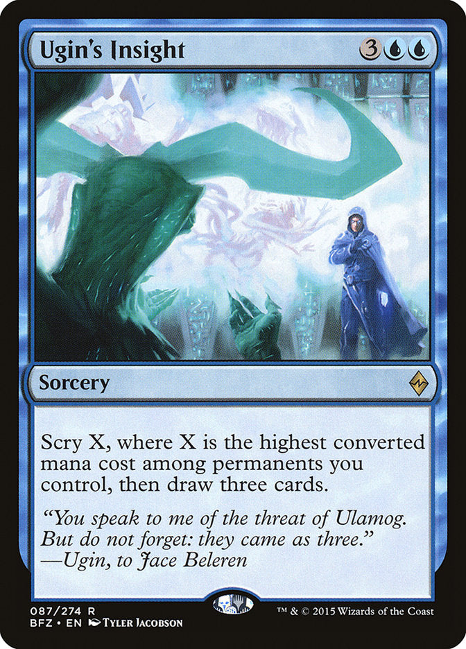 {R} Ugin's Insight [Battle for Zendikar][BFZ 087]