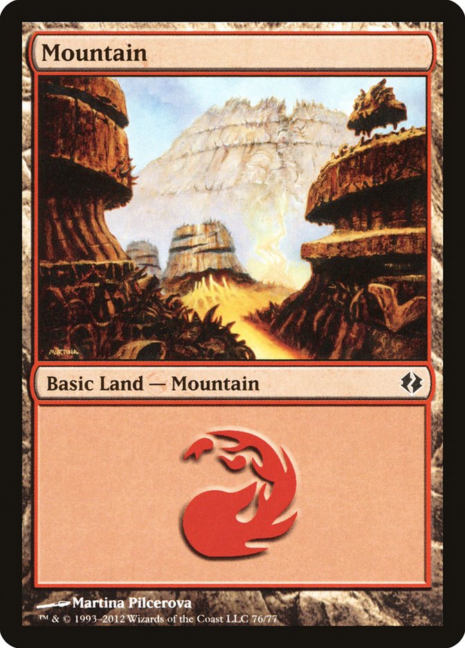 {B}[DDI 076] Mountain (76) [Duel Decks: Venser vs. Koth]