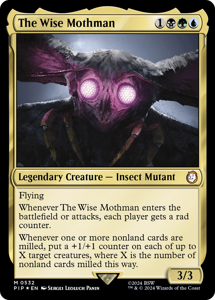 {R} The Wise Mothman (Surge Foil) [Fallout][PIP 532]