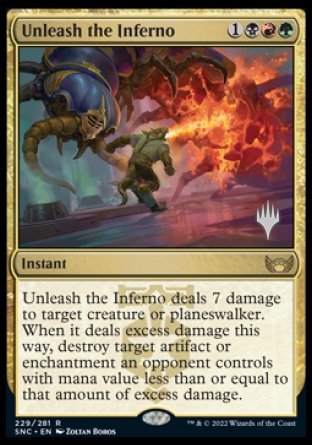 {R} Unleash the Inferno (Promo Pack) [Streets of New Capenna Promos][PP SNC 229]