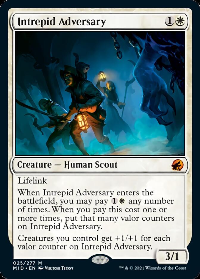 {R} Intrepid Adversary [Innistrad: Midnight Hunt][MID 025]