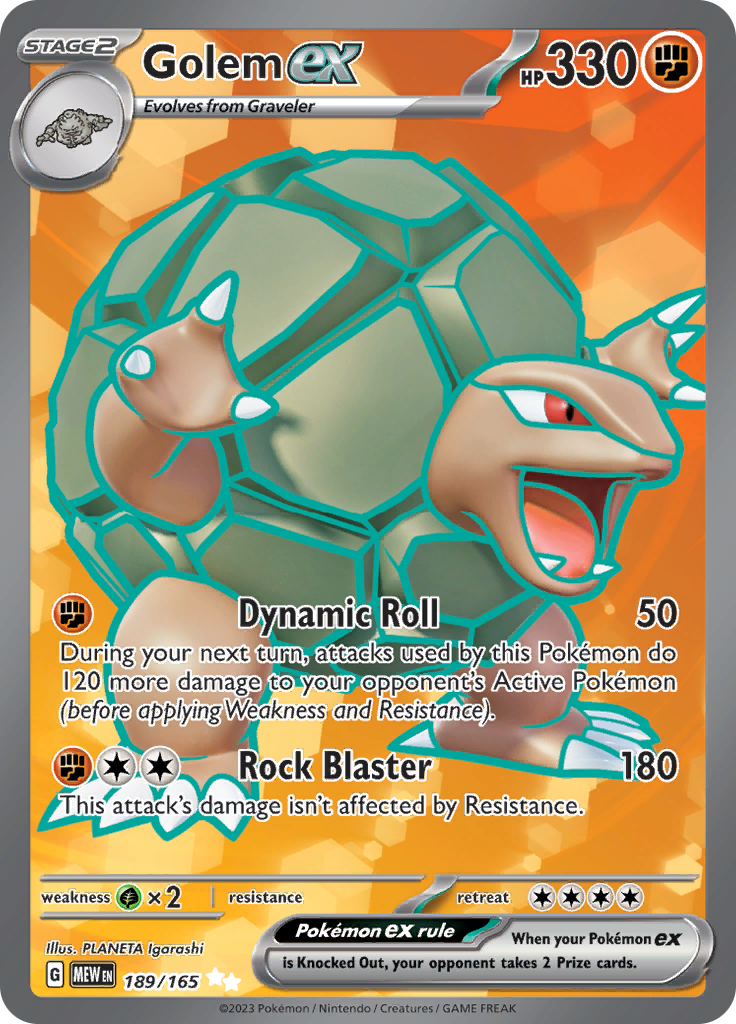 [PKM-R] Golem ex (189/165) [Scarlet & Violet: 151]