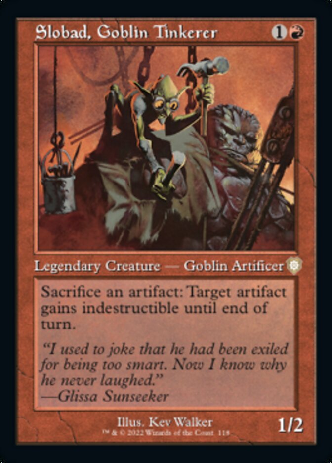 {R} Slobad, Goblin Tinkerer (Retro) [The Brothers' War Commander][BRC 118]