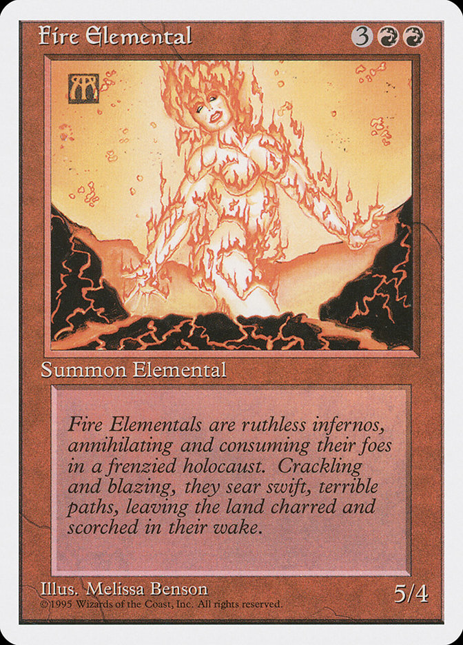 {C} Fire Elemental [Fourth Edition][4ED 191]