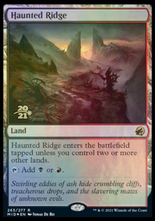 {R} Haunted Ridge [Innistrad: Midnight Hunt Prerelease Promos][PR MID 263]