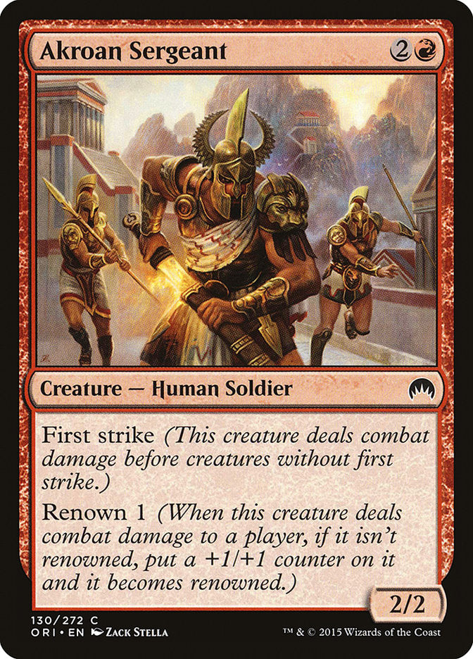 {C} Akroan Sergeant [Magic Origins][ORI 130]