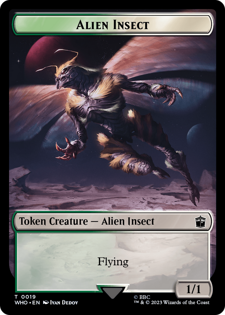 {T} Alien Angel // Alien Insect Double-Sided Token [Doctor Who Tokens][TWHO 11//19]