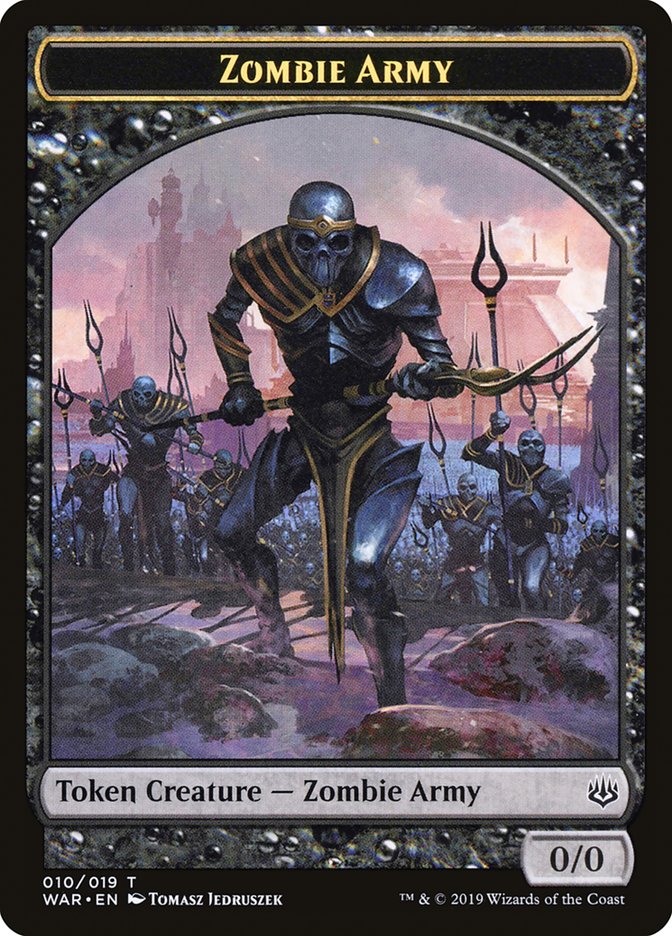 {T} Zombie Army Token (010/019) [War of the Spark Tokens][TWAR 010]