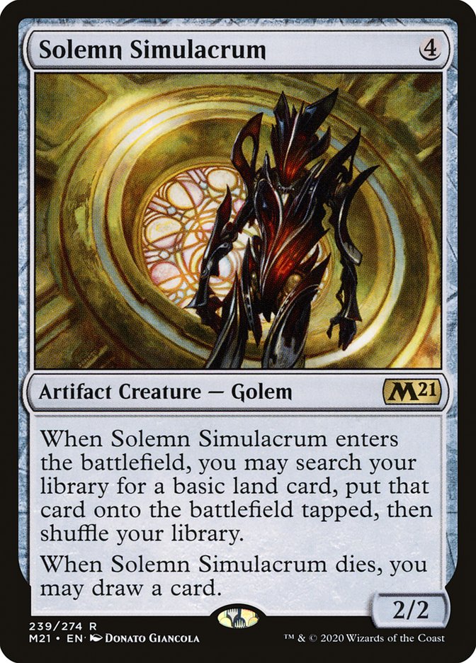 {R} Solemn Simulacrum [Core Set 2021][M21 239]