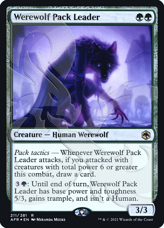 {R} Werewolf Pack Leader (Ampersand Promo) [Dungeons & Dragons: Adventures in the Forgotten Realms Promos][AMP AFR 211]