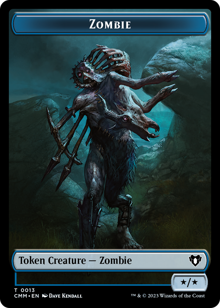 {T} Zombie Token (13) [Commander Masters Tokens][TCMM 013]