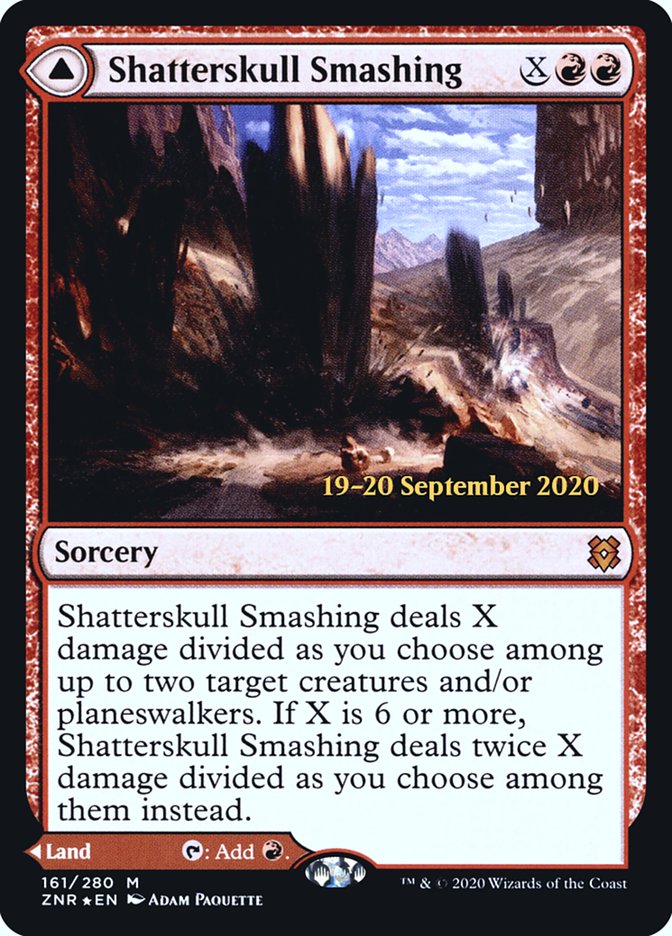 {R} Shatterskull Smashing // Shatterskull, the Hammer Pass [Zendikar Rising Prerelease Promos][PR ZNR 161]