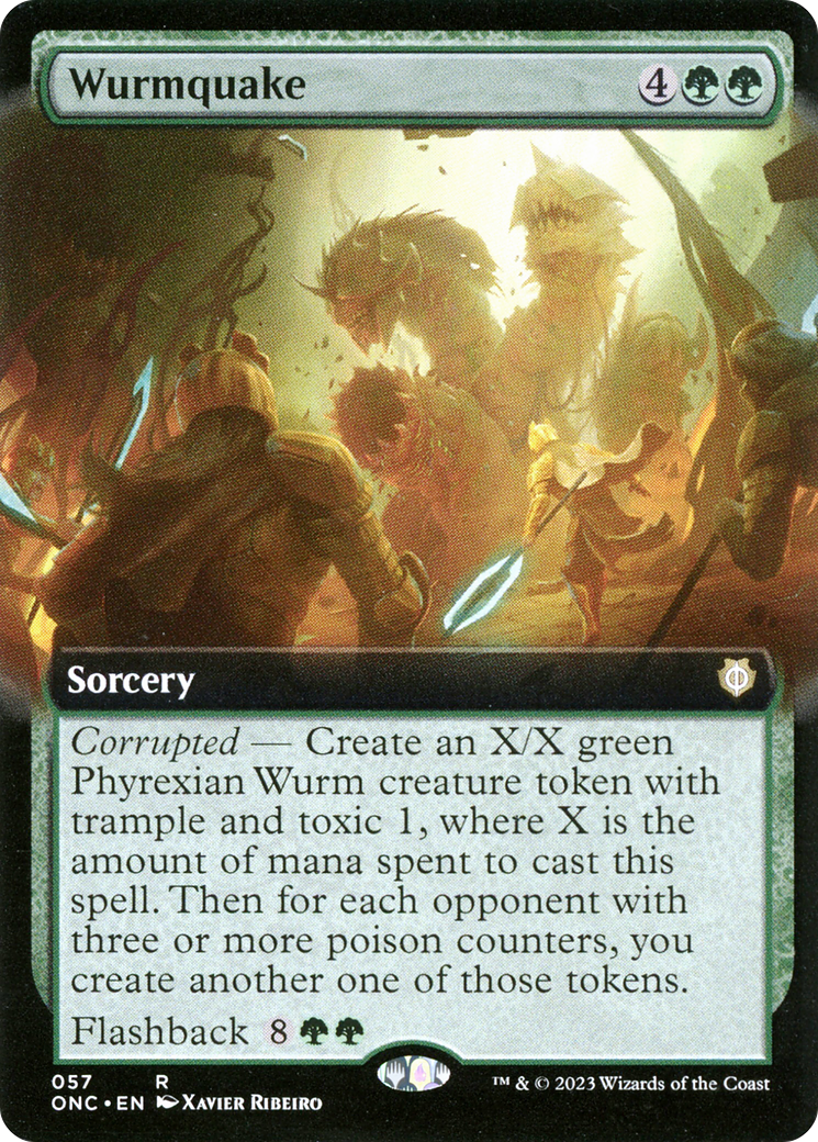 {R} Wurmquake (Extended Art) [Phyrexia: All Will Be One Commander][ONC 057]