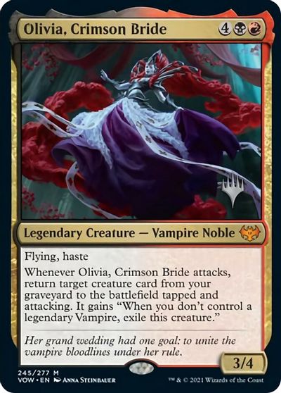 {R} Olivia, Crimson Bride (Promo Pack) [Innistrad: Crimson Vow Promo Pack][PP VOW 245]