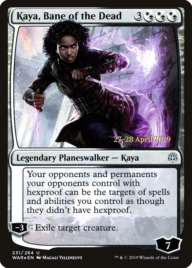 {C} Kaya, Bane of the Dead [War of the Spark Prerelease Promos][PR WAR 231]