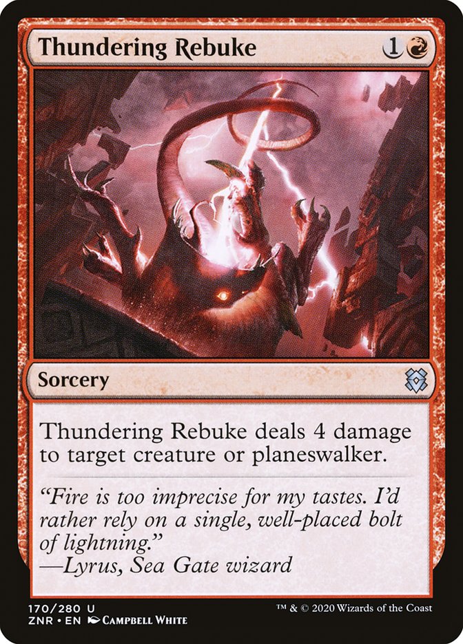 {C} Thundering Rebuke [Zendikar Rising][ZNR 170]