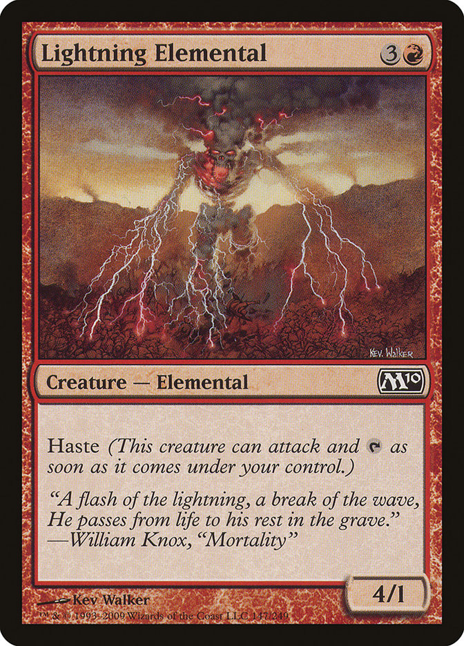 {C} Lightning Elemental [Magic 2010][M10 147]