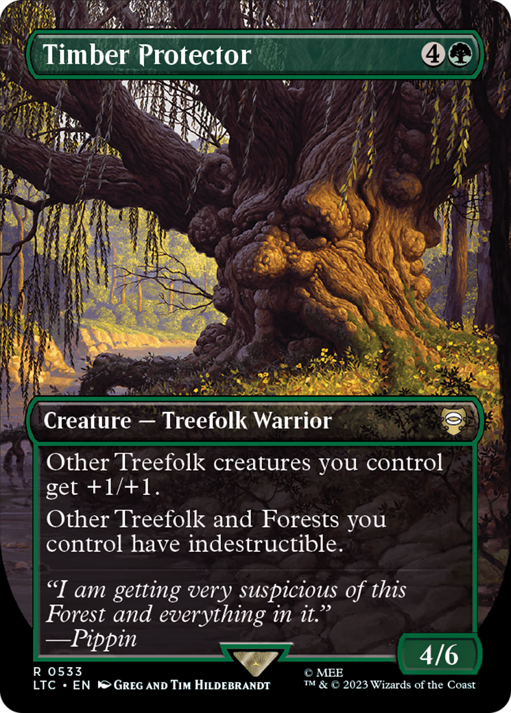 {R} Timber Protector (Borderless) [The Lord of the Rings: Tales of Middle-Earth Commander][LTC 533]