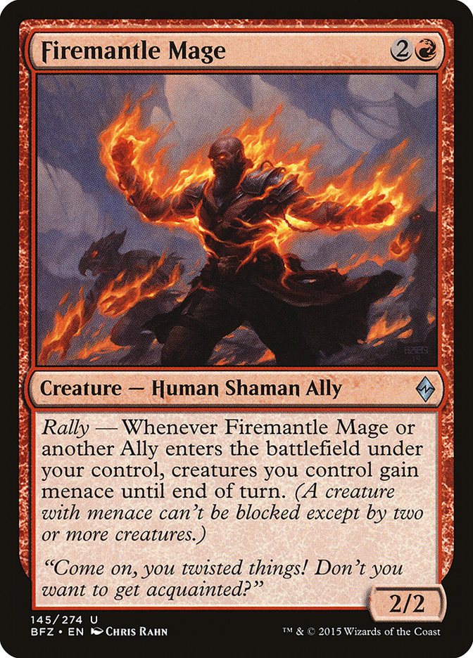 {C} Firemantle Mage [Battle for Zendikar][BFZ 145]