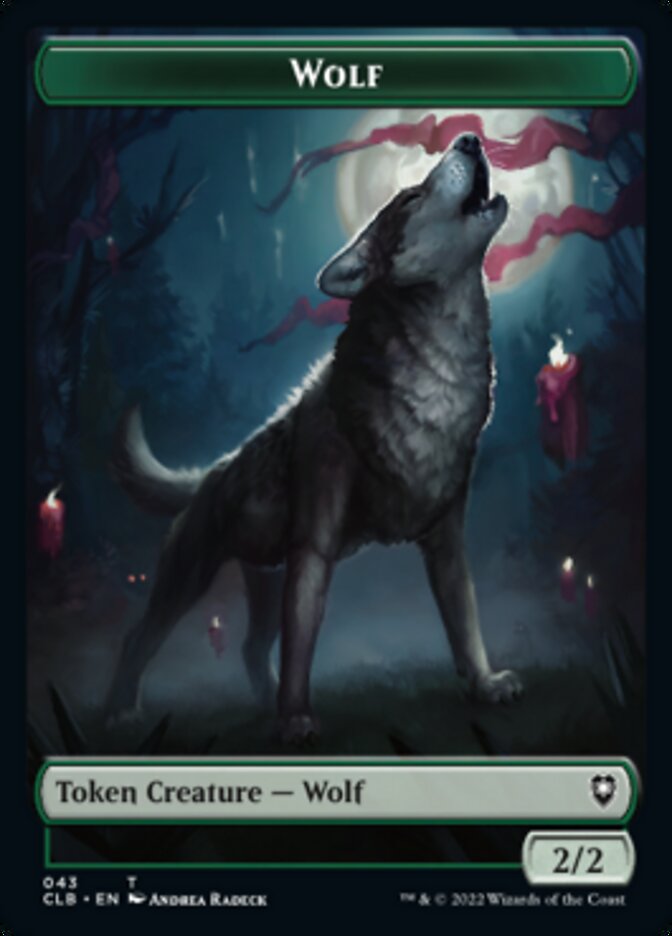 {T} Wolf // Insect Double-sided Token [Commander Legends: Battle for Baldur's Gate Tokens][TCLB 043]