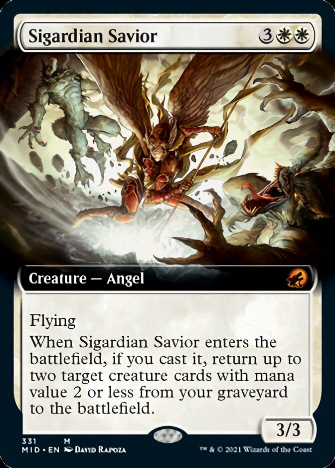 {R} Sigardian Savior (Extended Art) [Innistrad: Midnight Hunt][MID 331]