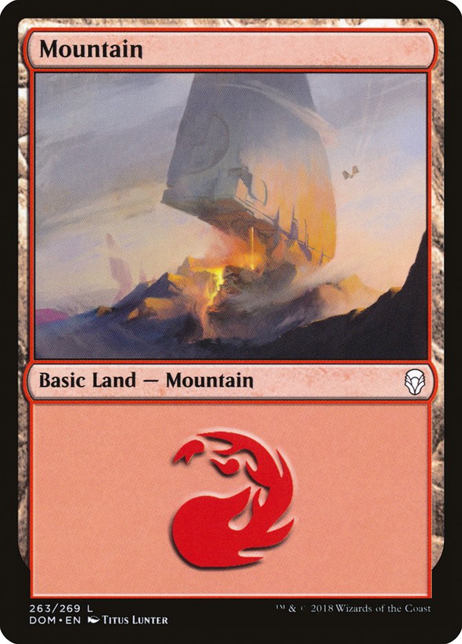 {B}[DOM 263] Mountain (263) [Dominaria]