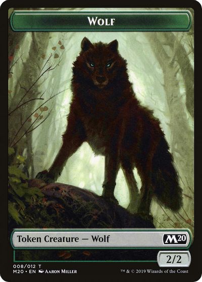 {T} Wolf Double-sided Token [Challenger Decks 2020 Tokens][TCH20 008]