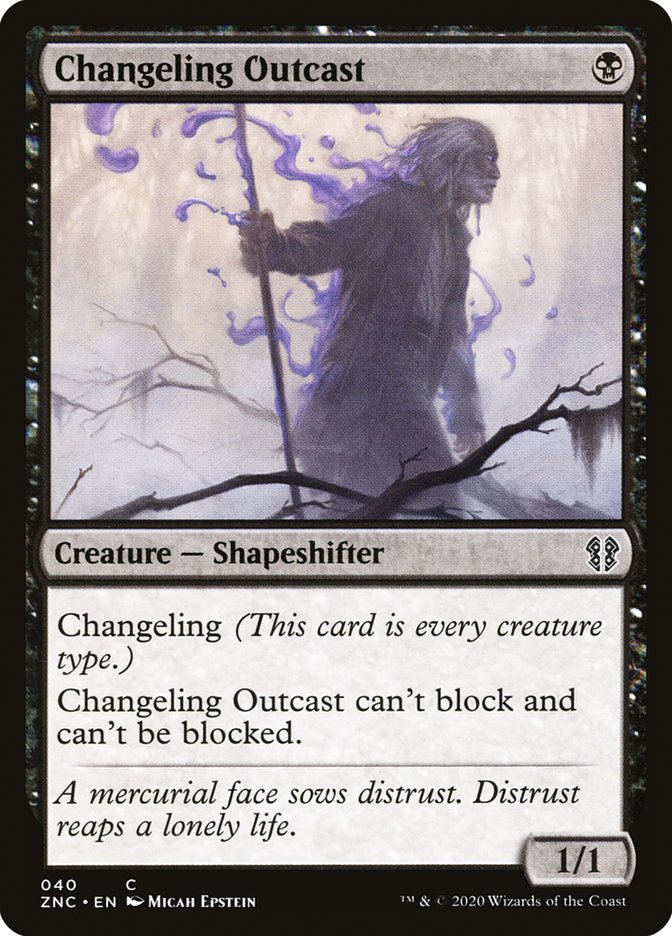 {C} Changeling Outcast [Zendikar Rising Commander][ZNC 040]