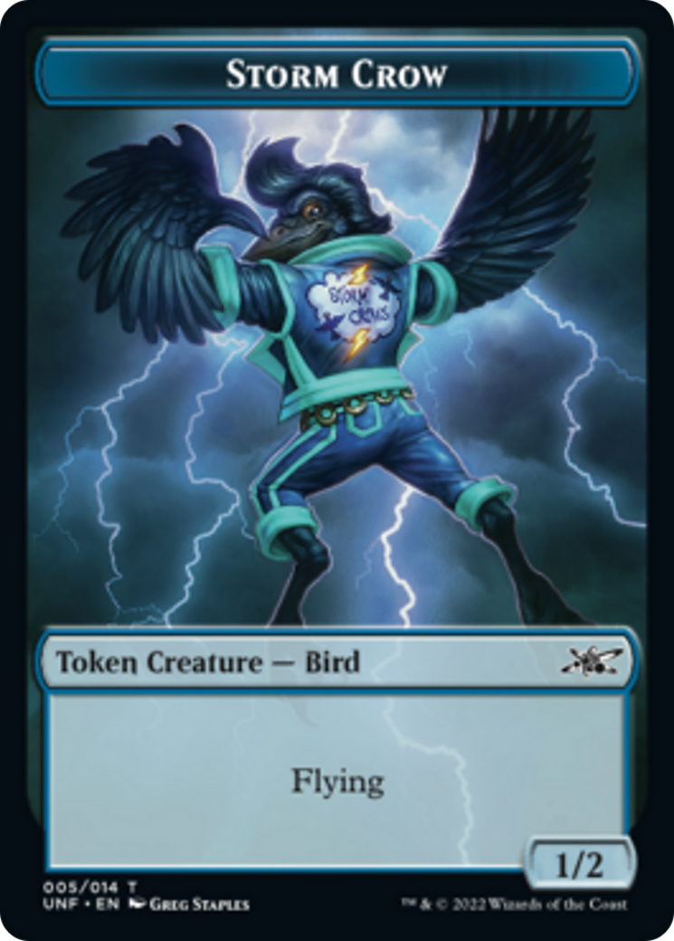 {T} Zombie Employee // Storm Crow Double-sided Token [Unfinity Tokens][TUNF 006]