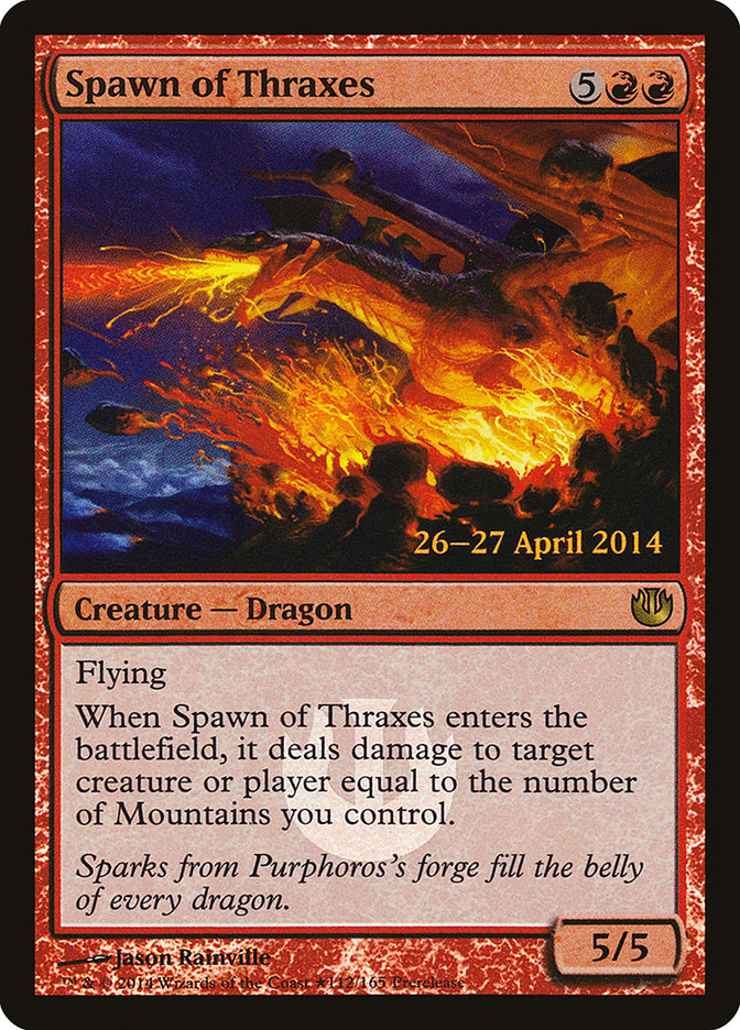 {R} Spawn of Thraxes [Journey into Nyx Prerelease Promos][PR JOU 112]