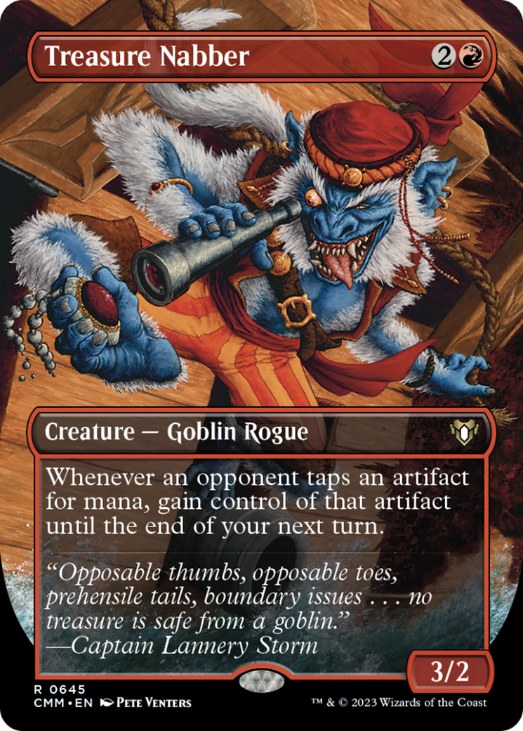 {R} Treasure Nabber (Borderless Alternate Art) [Commander Masters][CMM 645]