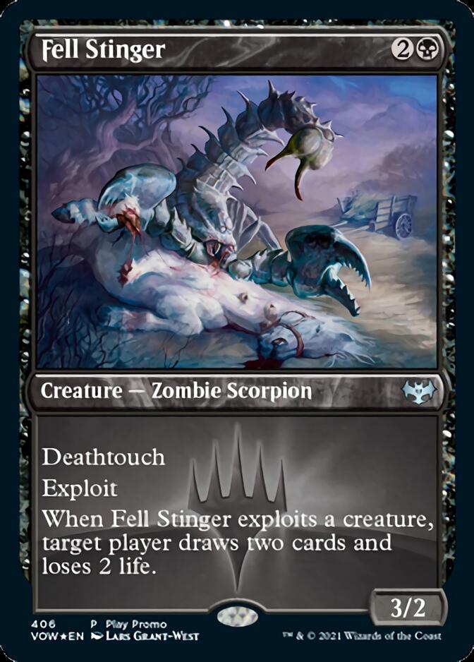 {C} Fell Stinger (Play Promo) [Innistrad: Crimson Vow][PA VOW 406]