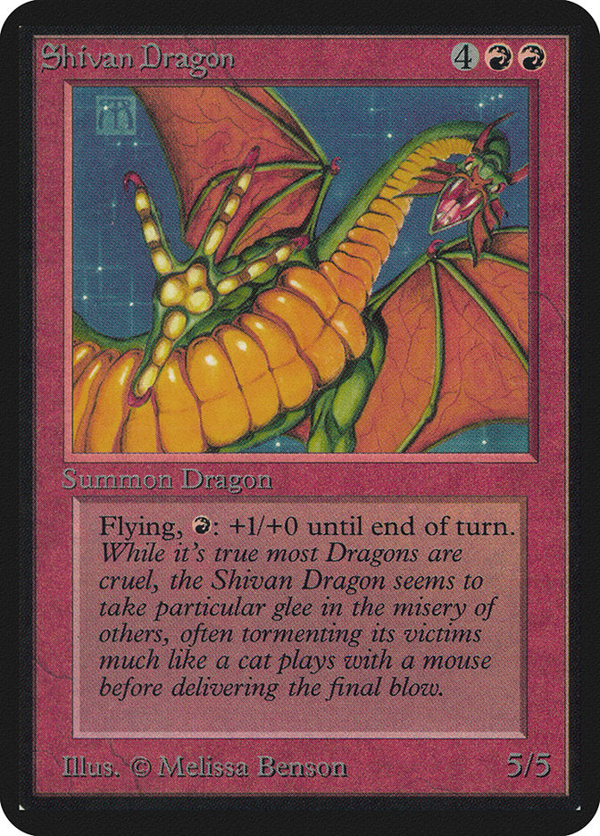 {R} Shivan Dragon [Alpha Edition][LEA 174]