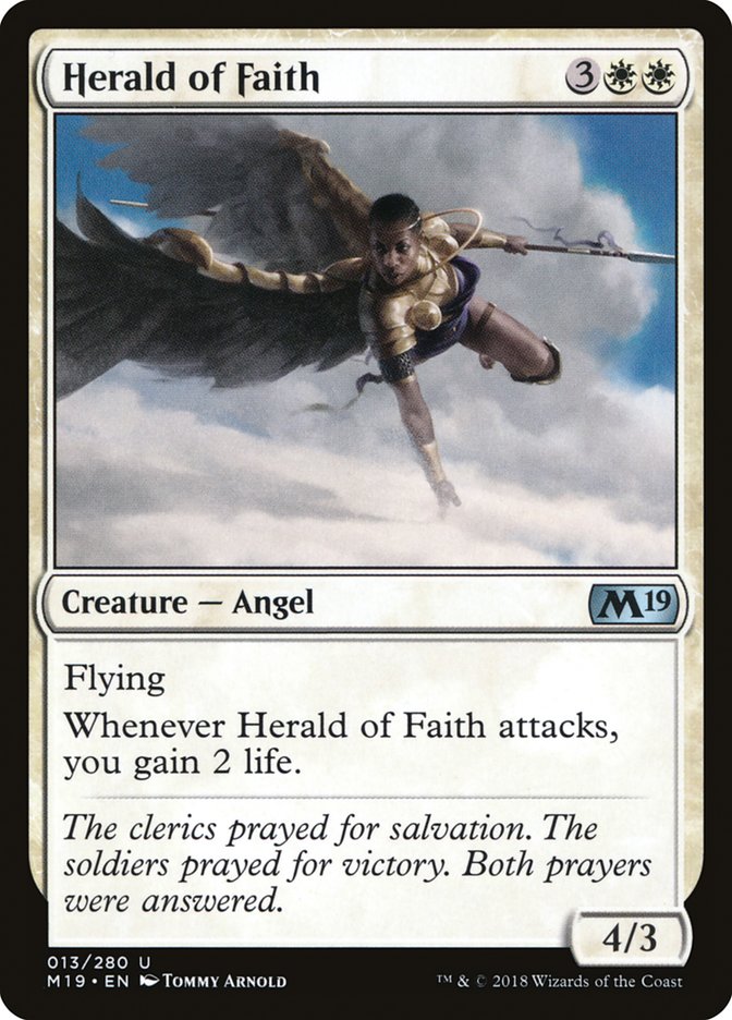 {C} Herald of Faith [Core Set 2019][M19 013]