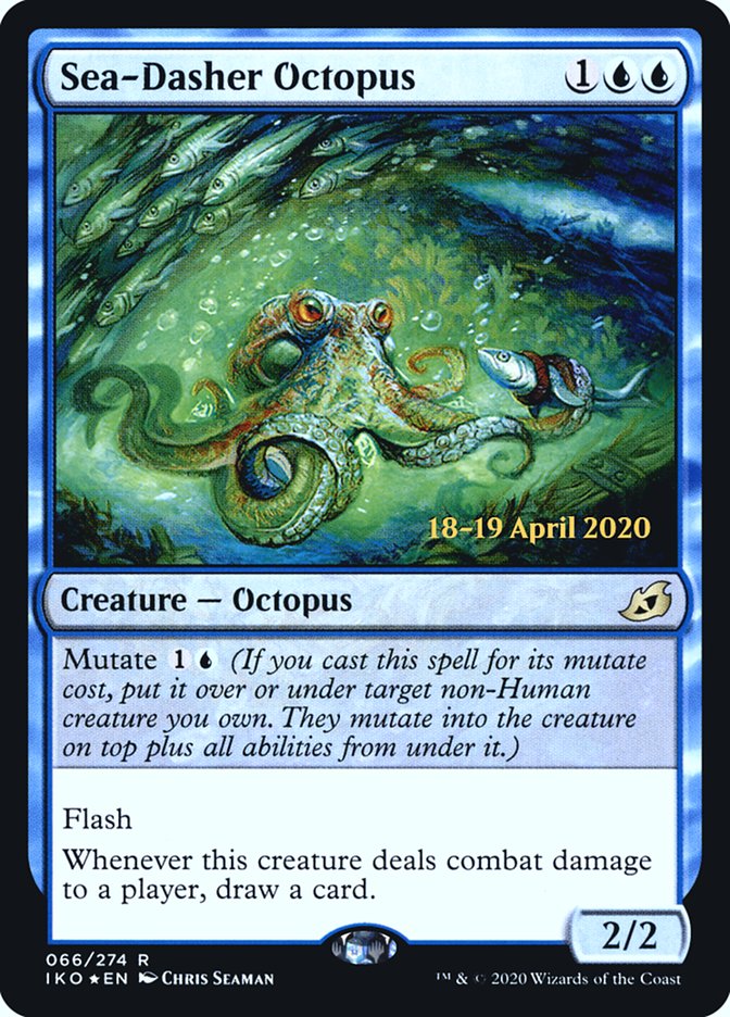 {R} Sea-Dasher Octopus [Ikoria: Lair of Behemoths Prerelease Promos][PR IKO 066]