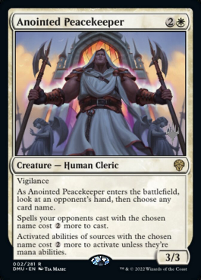 {@R} Anointed Peacekeeper (Promo Pack) [Dominaria United Promos][PP DMU 002]