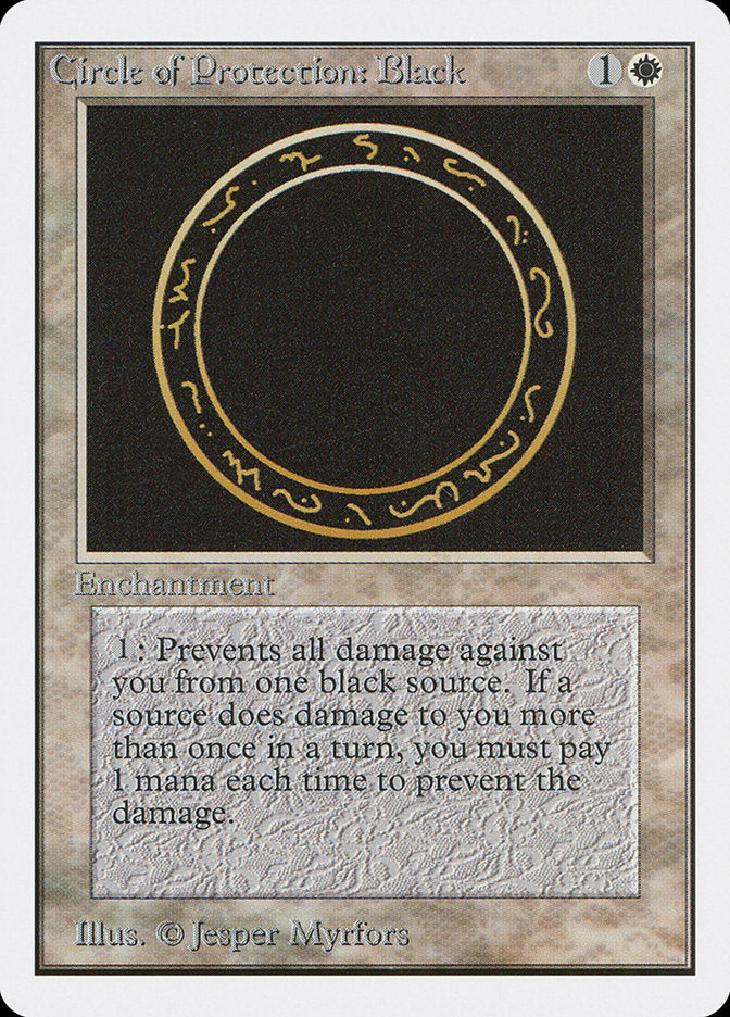 {C} Circle of Protection: Black [Unlimited Edition][2ED 010]