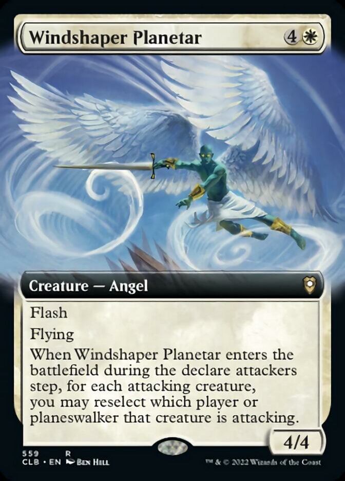 {R} Windshaper Planetar (Extended Art) [Commander Legends: Battle for Baldur's Gate][CLB 559]