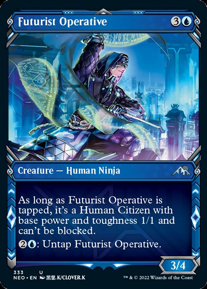 {C} Futurist Operative (Showcase Ninja) [Kamigawa: Neon Dynasty][NEO 333]