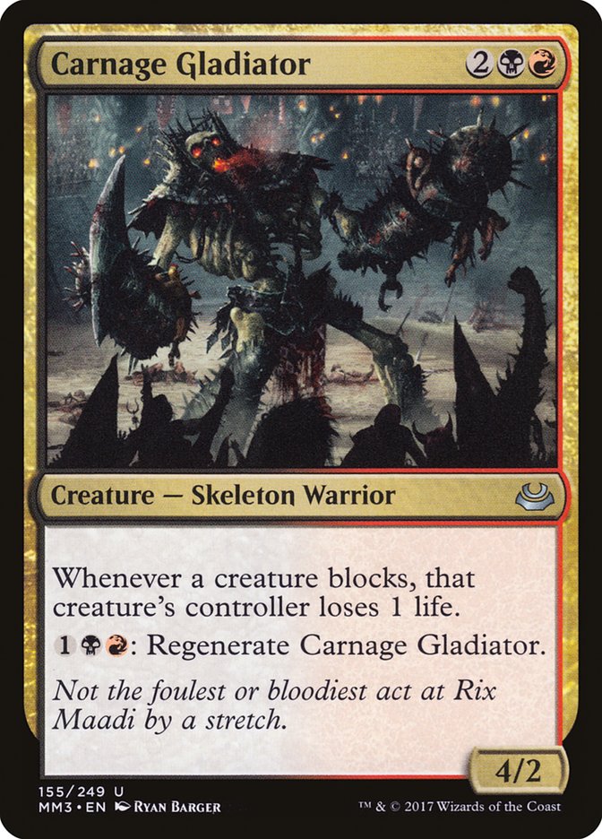 {C} Carnage Gladiator [Modern Masters 2017][MM3 155]