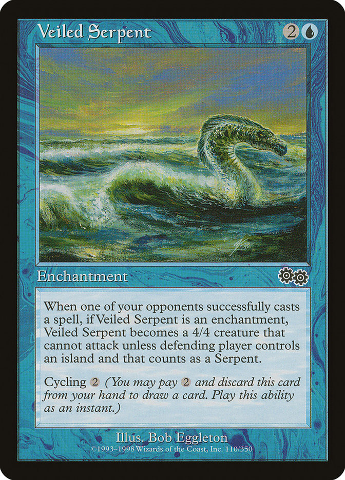 {C} Veiled Serpent [Urza's Saga][USG 110]