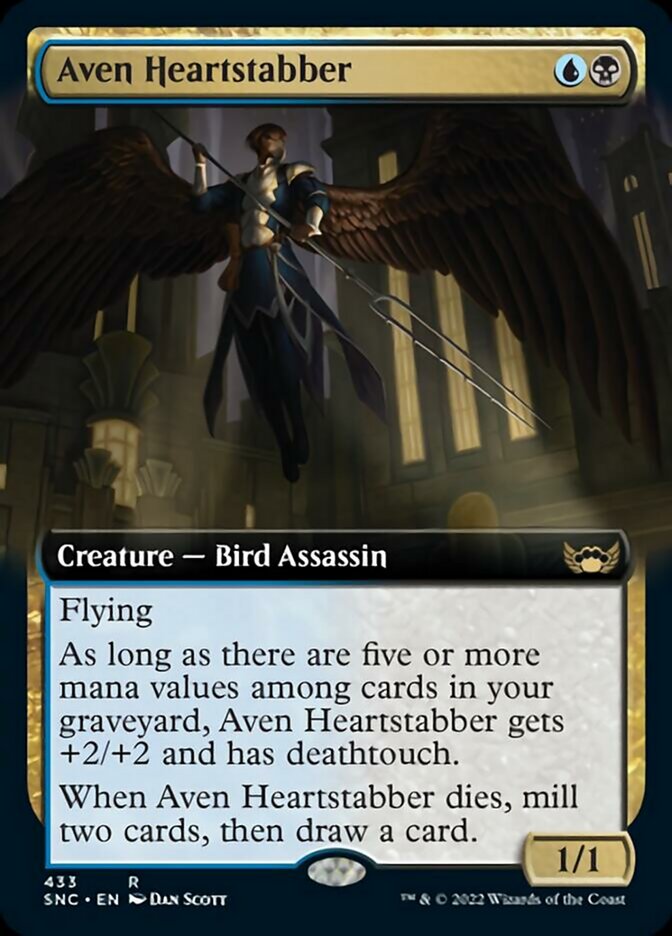 {R} Aven Heartstabber (Extended Art) [Streets of New Capenna][SNC 433]