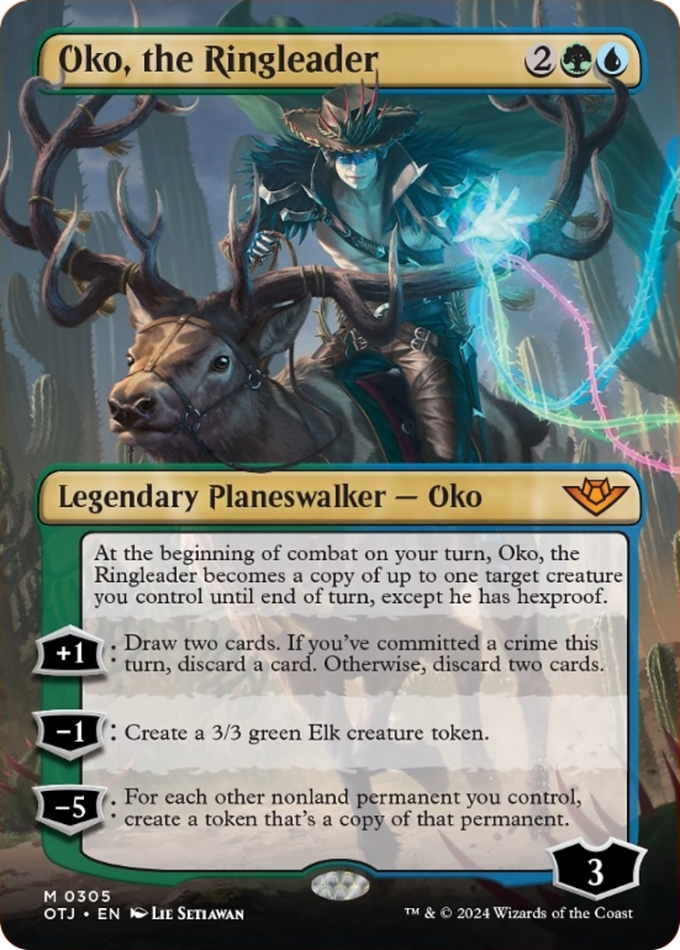 {@R} Oko, the Ringleader (Borderless) [Outlaws of Thunder Junction][OTJ 305]