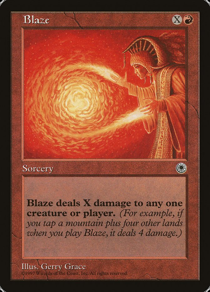 {C} Blaze (No Flavor Text) [Portal][AA POR 118]